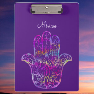 Multicolor Filigree Hamsa Klembord
