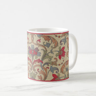 Multicolor Floral Damask Coffee Mok