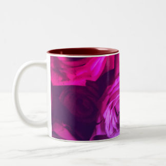 Multicolor floral Design Tweekleurige Koffiemok