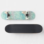 Multicolor Floral Doodle Patroon Skateboard (Horizontaal)