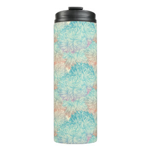 Multicolor Floral Doodle Patroon Thermosbeker