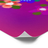 Multicolor Flowers Boho Style Poster (Hoek)