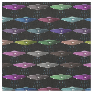 Multicolor Flying Saucers UFOs Stof