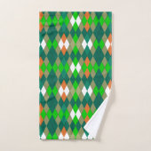 Multicolor geometric pattern rhombuses minimalism bad handdoek (Handdoek)
