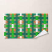 Multicolor geometric pattern rhombuses minimalism bad handdoek (Handdoek)