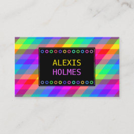 Multicolor geometrisch visitekaartje