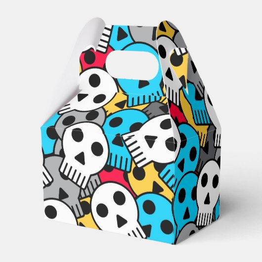 Multicolor Ghost Skulls Bedankdoosjes (Achterkant)