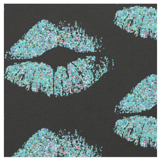 Multicolor Glitter Lips #4 Stof (Close Up)