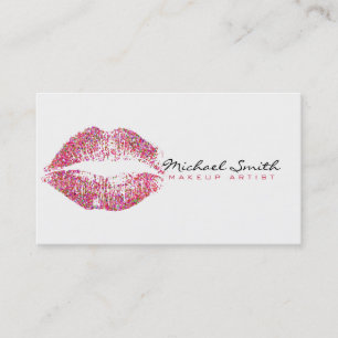 Multicolor Glitter Lips Stijlvolle Makeup Artist # Visitekaartje