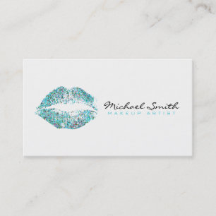 Multicolor Glitter Lips Stylish Makeup Artist #13 Visitekaartje