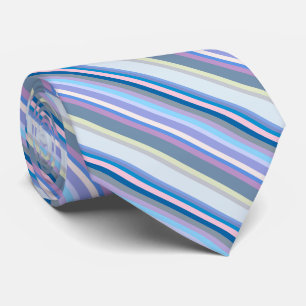 Multicolor Green/Grey/Beige/Roze/Paars/Blauw Stropdas