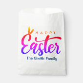 Multicolor Happy Pasen Bedankzakje (Voorkant)