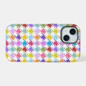 Multicolor Houndstooth+Motif blanc (Verso Horizontal)