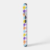 Multicolor Houndstooth+Motif blanc (Côté gauche)