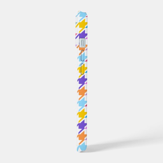Multicolor Houndstooth+Motif blanc (Côté gauche)