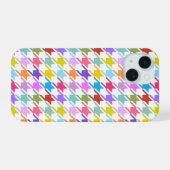 Multicolor Houndstooth+Motif blanc (Verso Horizontal)
