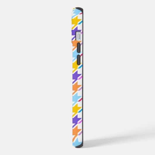 Multicolor Houndstooth+Motif blanc (Côté gauche)