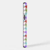 Multicolor Houndstooth+Motif blanc (Côté droit)