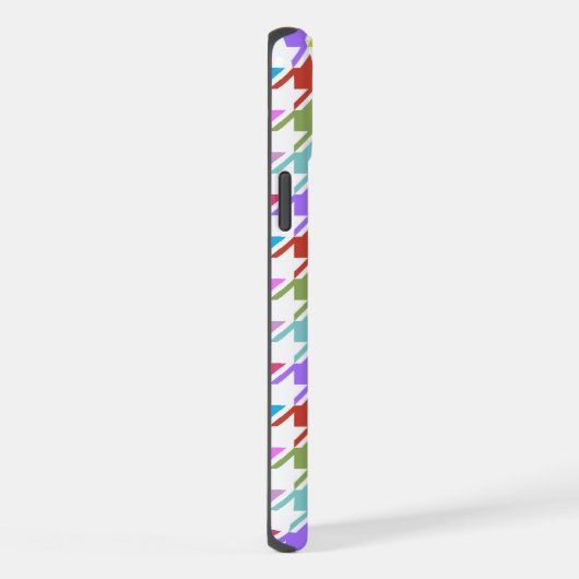 Multicolor Houndstooth+Motif blanc (Côté droit)