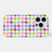 Multicolor Houndstooth+Motif blanc (Verso Horizontal)