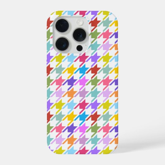 Multicolor Houndstooth+Motif blanc (Verso)