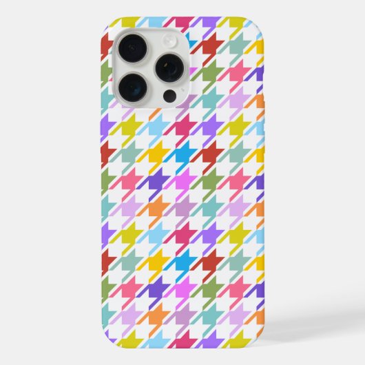 Multicolor Houndstooth+Motif blanc (Verso)