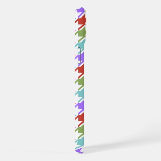 Multicolor Houndstooth+Motif blanc (Côté droit)