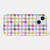 Multicolor Houndstooth+Motif blanc (Verso Horizontal)