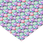 Multicolor Jewel Tone Snowflake Patroon Medium Tafelloper (Hoek)