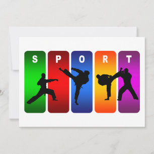 Multicolor Karate Emblem