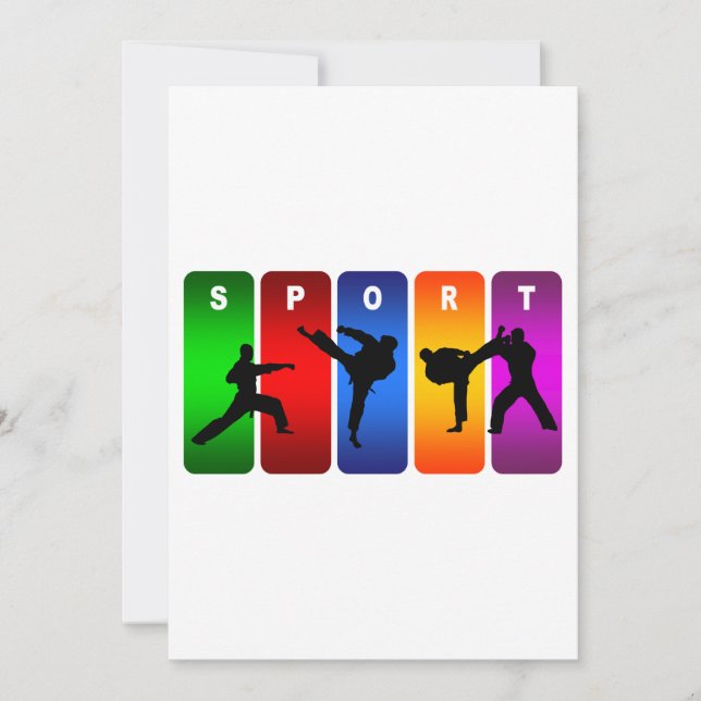 Multicolor Karate Emblem (Voorkant)