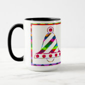 Multicolor kerstballons mok (Links)