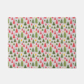 Multicolor kerstboom deurmat (Voorkant)