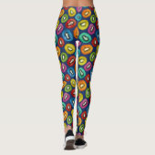 Multicolor Kiwi Pattern Leggings (Achterkant)