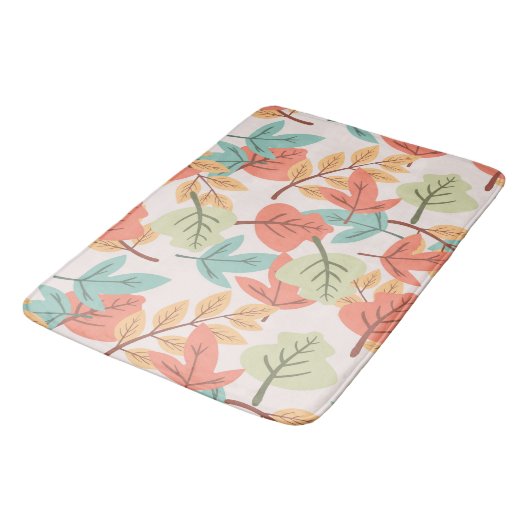 Multicolor Leaves Badmat (Gekanteld)