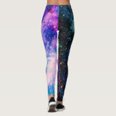multicolor leggings van het kosmische stermelkwegp (Achterkant)