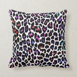 Multicolor Leopard White Kussen