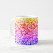 Multicolor Mandala Design Original Art Mug (Devant gauche)