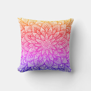 Multicolor Mandala Ontwerp Originele Kunst Kussen