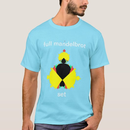 Multicolor Mandelbrot Set Fractal Pop Art Style T-shirt (Voorkant)