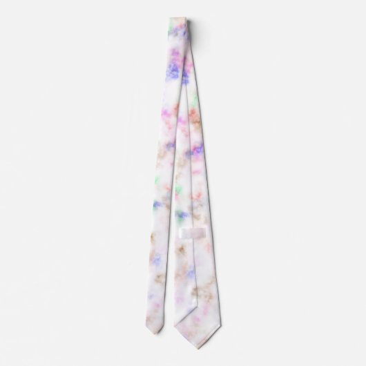 Multicolor Marble Pattern Stropdas (Achterkant)