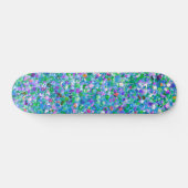 Multicolor Mosaic Modern Grit Glitter #2 Skateboard (Horizontaal)