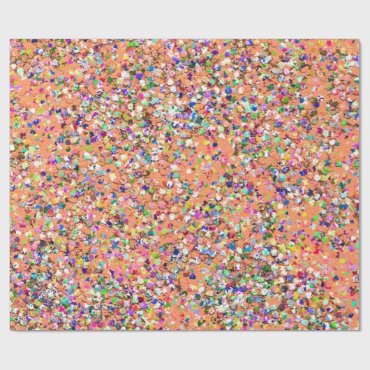 Multicolor Mosaic Modern Grit Glitter #5 Cadeaupapier (Vlak)