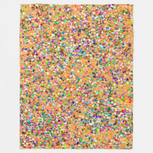 Multicolor Mosaic Modern Grit Glitter #9 Fleece Deken