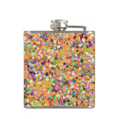 Multicolor Mosaic Modern Grit Glitter #9 Heupfles (Achterkant)