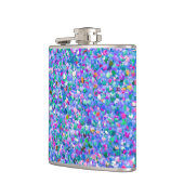 Multicolor Mosaic Modern Grit Glitter Heupfles (Links)