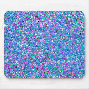 Multicolor Mosaic Modern Grit Glitter Muismat