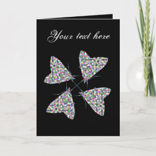 Multicolor Moth Art Custom Wenskaart Kaart