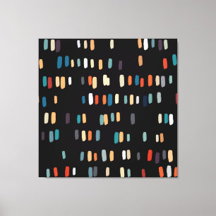 Multicolor onregelmatige rechthoeken canvas afdruk