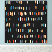 Multicolor onregelmatige rechthoeken canvas afdruk (Insitu (Houten vloer))